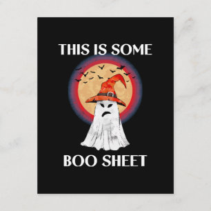 Tarjeta De Recepción Esto Es Alguna Hoja De Boo Halloween Fantasma Dive