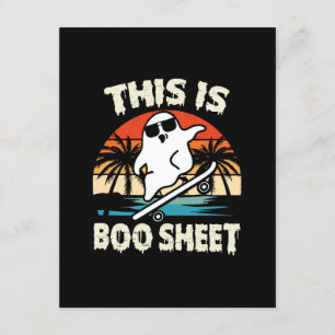 Tarjeta De Recepción esto es alguna hoja de boo halloween fantasma lind