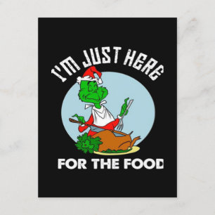 Tarjeta De Recepción Estoy aquí solo por la comida 