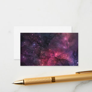 Tarjeta De Recepción Estrellas estelares estelares en el espacio exteri