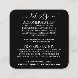 Tarjeta De Recepción Estrellas Pequeñas Personalizadas Minimalistas con