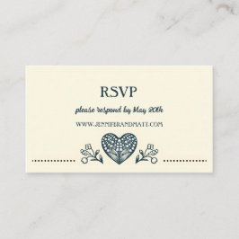 Tarjeta De Recepción Eterna Blooms Wedding RSVP