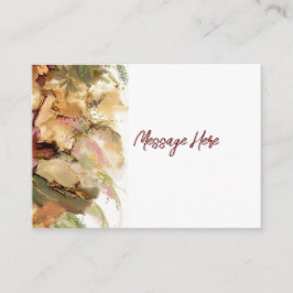 Tarjeta De Recepción Etiqueta de dirección de devolución de arte floral