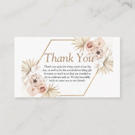 Tarjeta De Recepción Eucalipto floral de la vegetación rosa de Rubor gr
