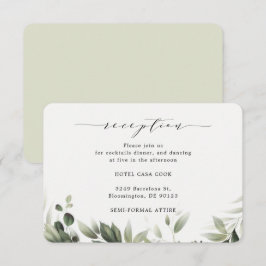 Tarjeta de recepción Eucalyptus de vegetación Senc