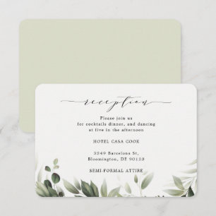 Tarjeta de recepción Eucalyptus de vegetación Senc