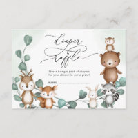Eucalyptus Woodland Greenery Animales Diaper Raffl
