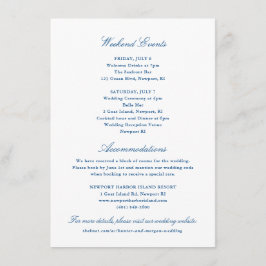 Tarjeta De Recepción Eventos de hoteles y fin de semana - Colección de 