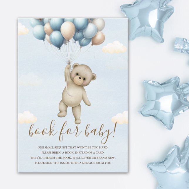 Tarjeta De Recepción Excited for Baby Boy: Bear Theme Shower (Subido por el creador)