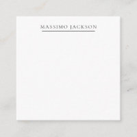Exclusivo Personal Clásico Negro Blanco