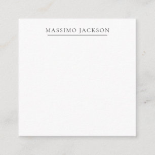 Tarjeta De Recepción Exclusivo Personal Clásico Negro Blanco
