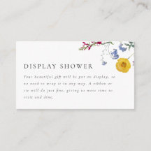 Exhibición de ducha de flores silvestres vintage c