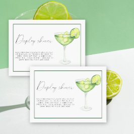Tarjeta De Recepción Exhibición de ducha nupcial Margs & Matrimony