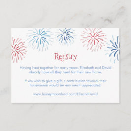 Tarjeta De Recepción Exhibición de Fuegos Artificiales del 4 de Julio R