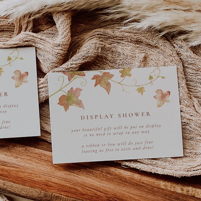 Tarjeta De Recepción Exhibición de Lluvia de Hojas de Otoño (Subido por el creador)