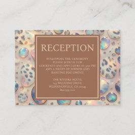 Tarjeta De Recepción Exotic Posh Reception Details Enclosure Cards
