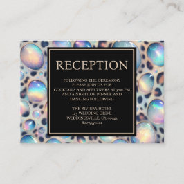Tarjeta De Recepción Exotic Posh Reception Details Enclosure Cards