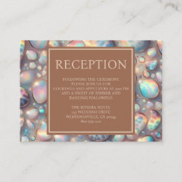 Tarjeta De Recepción Exotic Posh Reception Details Enclosure Cards