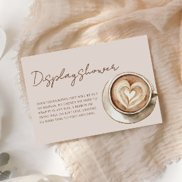 Tarjeta De Recepción Exposición de la ducha nupcial Love is Brewing