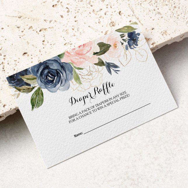 Tarjeta De Recepción Exquisito pañal floral de otoño Raffle (Subido por el creador)