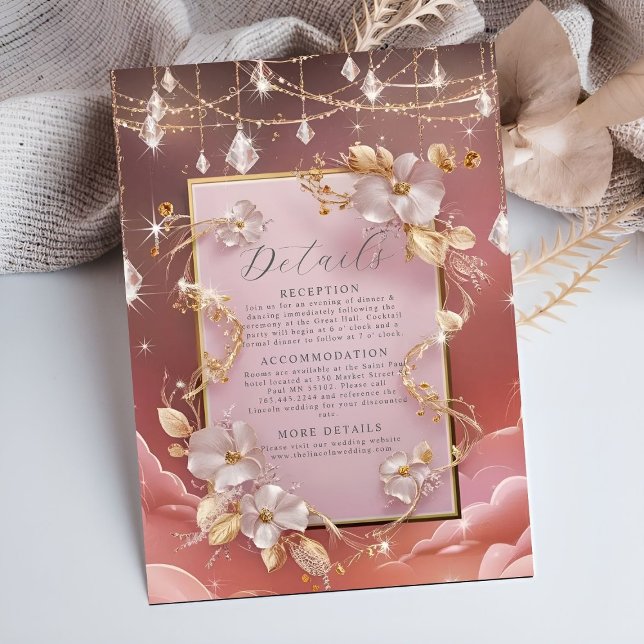 Tarjeta De Recepción Exquisitos detalles de las nubes y las estrellas c (Subido por el creador)