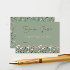 Tarjeta De Recepción Extravagante jardín floral bebé en una ducha de fl