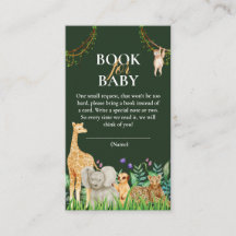 extravagante libro de Baby Shower Safari Jungle pa