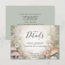 Tarjeta De Recepción Fairy Tale Woodland Fairycore Romance