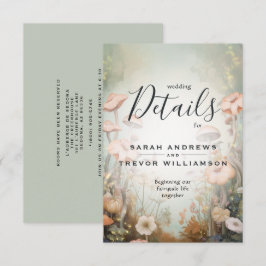 Tarjeta De Recepción Fairy Tale Woodland Fairycore Romance