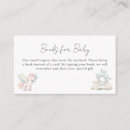 Tarjeta De Recepción Fairy Wildflower Encantado Whimsical Baby Shower