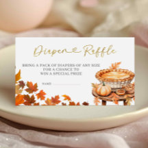 Fall Cutie Pie Baby Shower Diaper Raffle