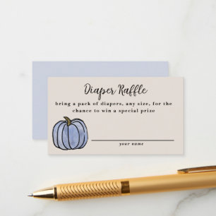 Tarjeta De Recepción Fall Harvest Baby Shower Diaper Raffle