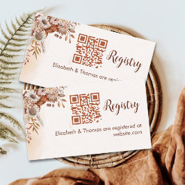 Tarjeta De Recepción Fall in Love Fall Bridal Shower