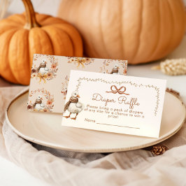Tarjeta De Recepción Fall Silly goose Diaper rafflete