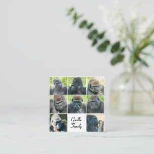 Tarjeta De Recepción Familia Gorilla