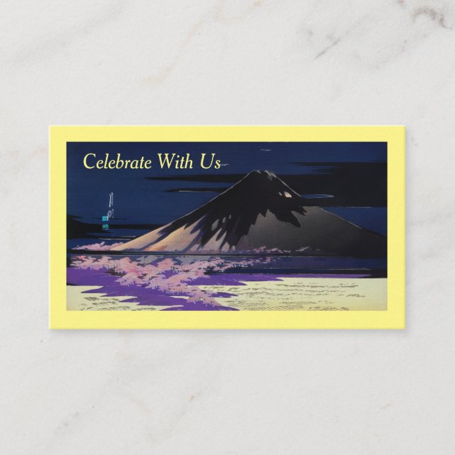 Tarjeta De Recepción Famosa huella Fuji en alta resolución de Ogat (Anverso)