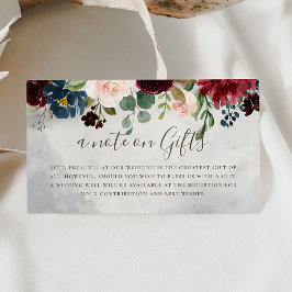 Tarjeta De Recepción Fancy Classic Rosas Flores Boda Deseando Bien