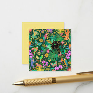 Tarjeta De Recepción Fantasía Exótica Surrealista de la Jungla