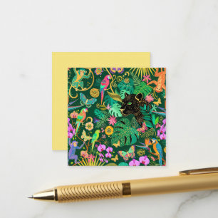 Tarjeta De Recepción Fantasía Exótica Surrealista de la Jungla