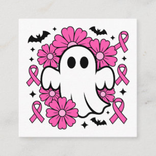 Tarjeta De Recepción Fantasma de conciencia sobre el cáncer de mama con