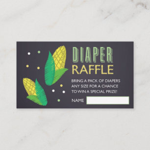 Tarjeta De Recepción Farm Corn Diaper Raffle Ticket