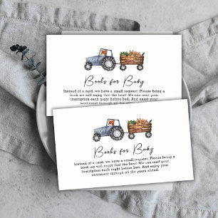 Tarjeta De Recepción Farm Tractor Teddy Bear Books Para Baby Shower