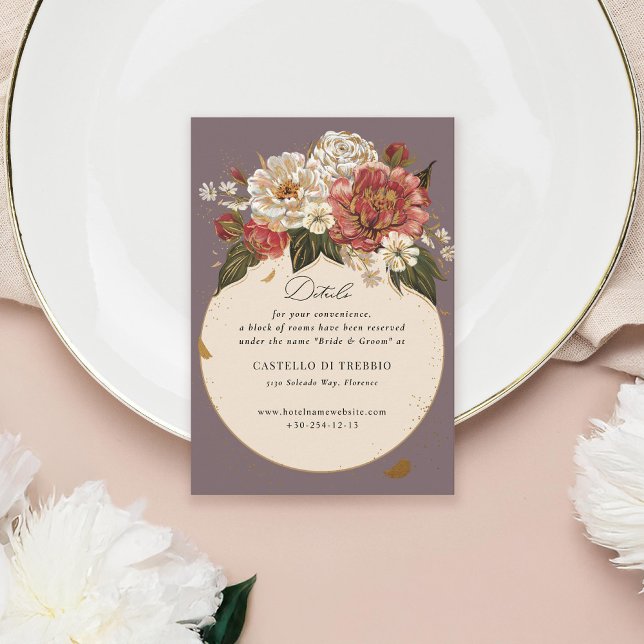 Tarjeta De Recepción Faux Gold romántico (Subido por el creador)