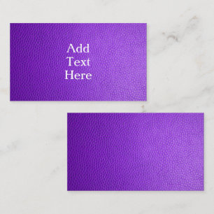 Tarjeta De Recepción Faux Purple Leather
