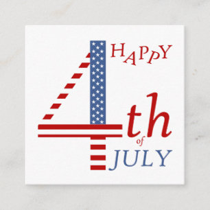 Tarjeta De Recepción Feliz 4 de julio Día de la Independencia