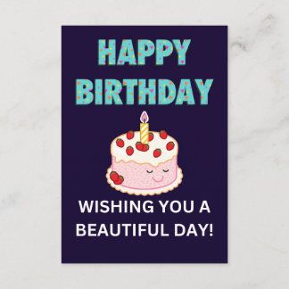 Tarjeta De Recepción Feliz cumpleaños