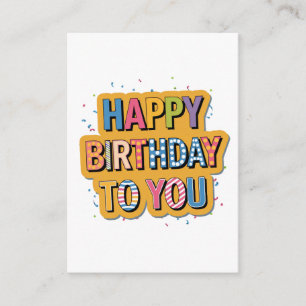Tarjeta De Recepción Feliz cumpleaños con patrón