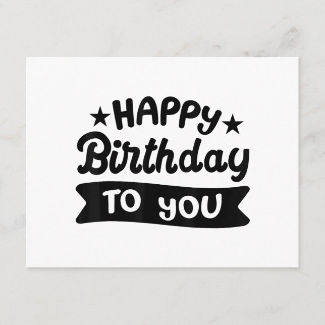 Tarjeta De Recepción Feliz cumpleaños para ti (Anverso)