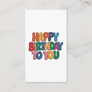 Tarjeta De Recepción Feliz cumpleaños retro
