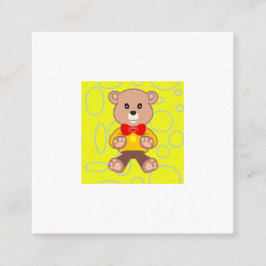 Tarjeta De Recepción Feliz cumpleaños Teddy Bear Enclosure Card